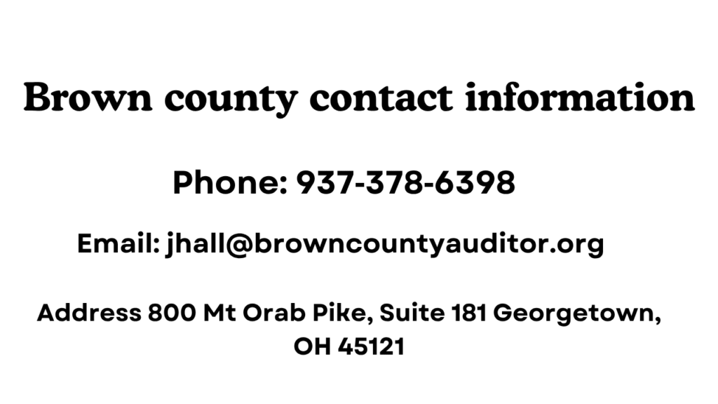 brown county terms and condition