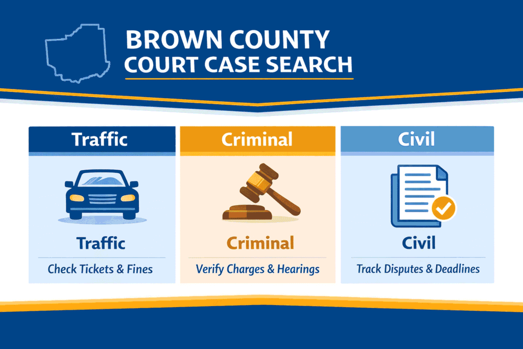 Brown County Court Case Search: Traffic, Criminal & Civil