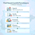 How to find Fore Closed & Vacant Land in Brown County