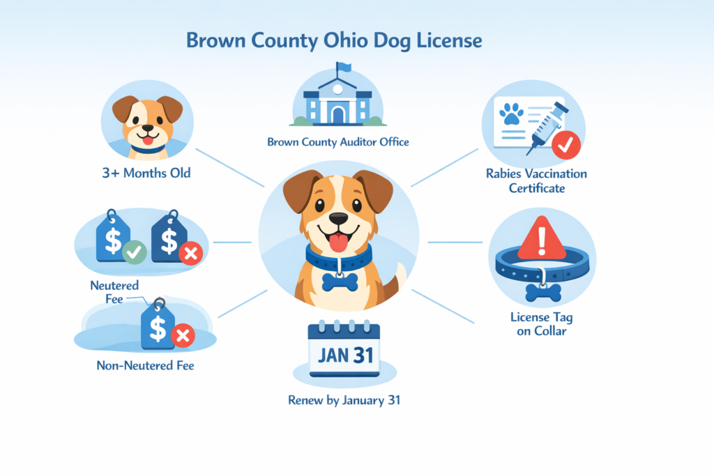 Brown County Ohio Dog License: Complete Application Guide